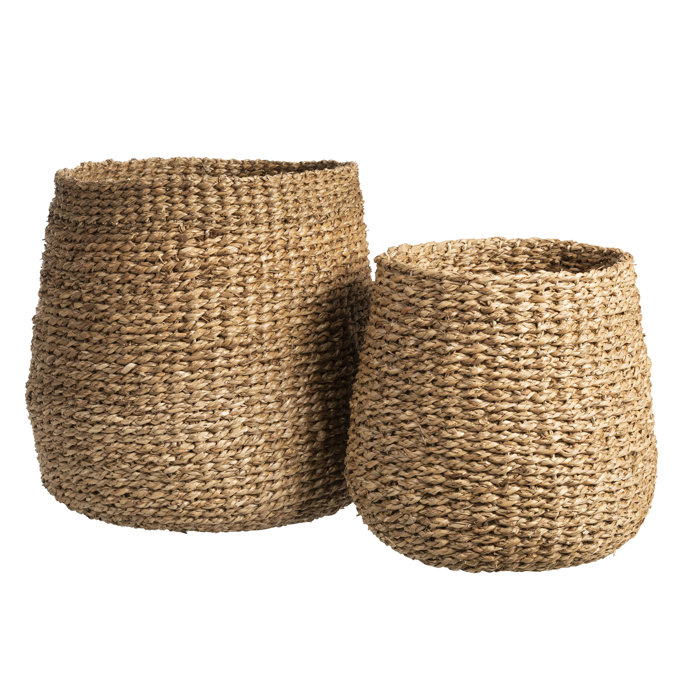 Haus am Meer 2-tlg. Korb-Set aus Korbgeflecht | Wayfair.de